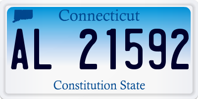 CT license plate AL21592