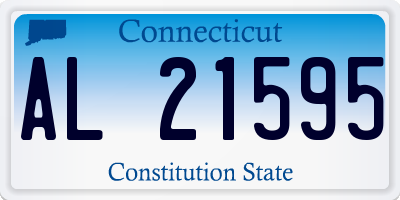CT license plate AL21595