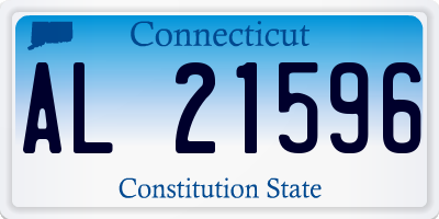 CT license plate AL21596