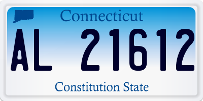 CT license plate AL21612