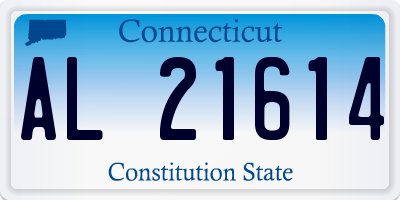 CT license plate AL21614