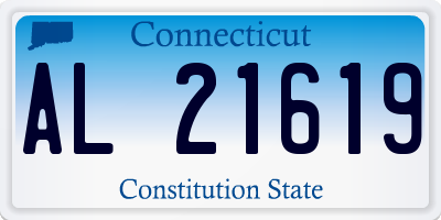 CT license plate AL21619