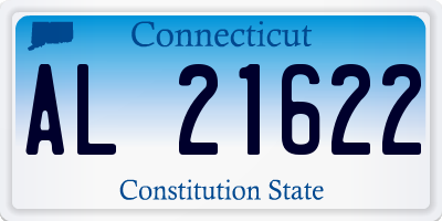 CT license plate AL21622