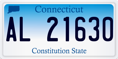 CT license plate AL21630
