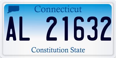 CT license plate AL21632