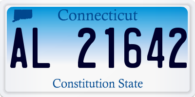CT license plate AL21642