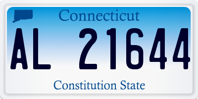 CT license plate AL21644