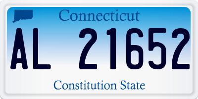 CT license plate AL21652