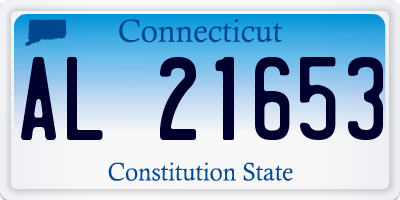 CT license plate AL21653