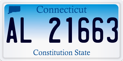 CT license plate AL21663