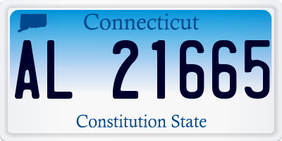 CT license plate AL21665