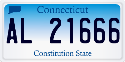 CT license plate AL21666