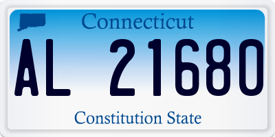 CT license plate AL21680