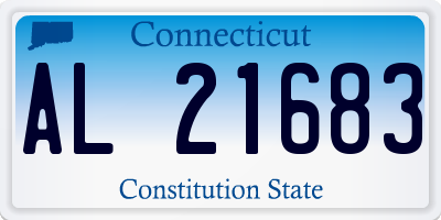 CT license plate AL21683