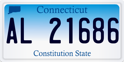 CT license plate AL21686