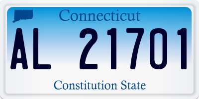 CT license plate AL21701