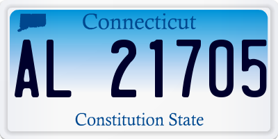 CT license plate AL21705