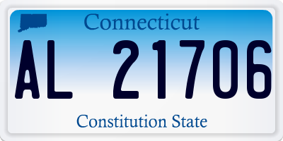 CT license plate AL21706