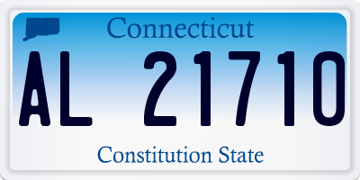 CT license plate AL21710