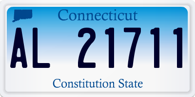 CT license plate AL21711