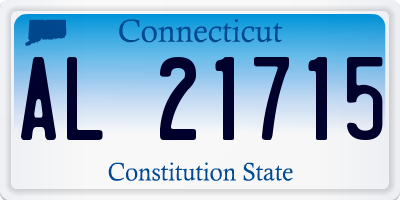 CT license plate AL21715