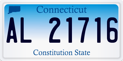 CT license plate AL21716