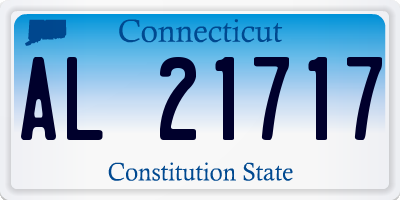 CT license plate AL21717