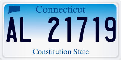 CT license plate AL21719