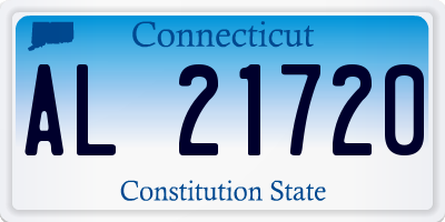 CT license plate AL21720