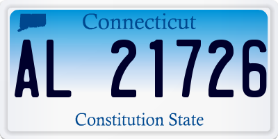CT license plate AL21726