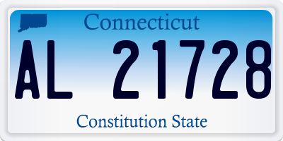 CT license plate AL21728