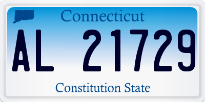 CT license plate AL21729