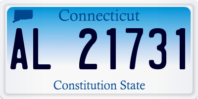 CT license plate AL21731
