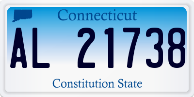 CT license plate AL21738