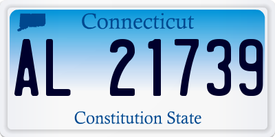CT license plate AL21739