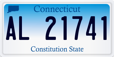 CT license plate AL21741