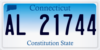 CT license plate AL21744