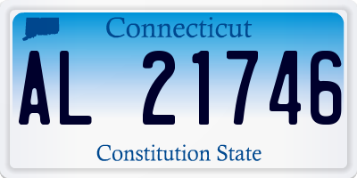 CT license plate AL21746