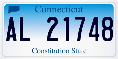 CT license plate AL21748