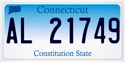 CT license plate AL21749
