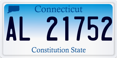 CT license plate AL21752