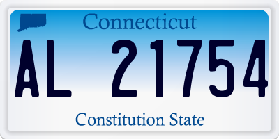 CT license plate AL21754