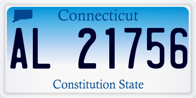 CT license plate AL21756