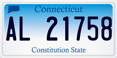 CT license plate AL21758