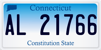 CT license plate AL21766