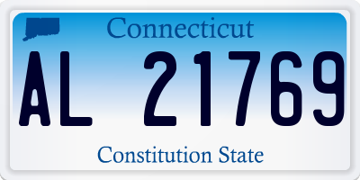 CT license plate AL21769