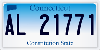 CT license plate AL21771