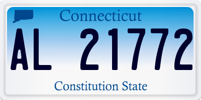 CT license plate AL21772