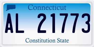 CT license plate AL21773