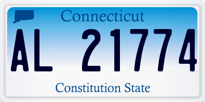 CT license plate AL21774